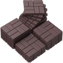 Deck Tiles Goovilla Plastic Interlocking, pacote de 27, 30x30cm