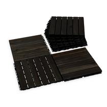 Deck Tiles VICTORY RELAX, piso de madeira de acácia, 9 peças, VR, preto Deck Tiles VICTORY RELAX, piso de madeira de acácia, 9 peças, VR, preto