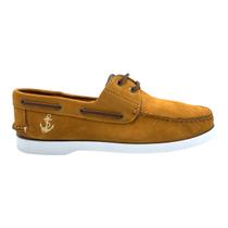 Deckshoes Samello Reef Masculino Couro Nobuck Camel Café Mocassim Náutico Âncora Deckshoes Samello Reef Masculino Couro Nobuck Camel Café Mocassim Náutico Âncora