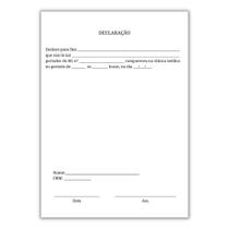 Declaração Médica - 20 Blocos (1000 folhas)