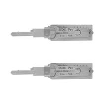 Decodificador De Chaves Em Aço Inoxidável SS001Pro Ferramenta Portátil 2 Em 1 Para Chaveiro Kit De