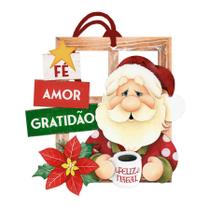 Decor Home Tag 7 Natal -Fé, Amor e Gratidão - DHT7N-001 - LitoArte Rizzo Confeitaria