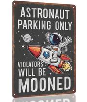 Decor Sign Opix Design Funny Space Theme Astronauta Parking