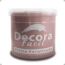 Decora Fácil - Cimento Queimado Perolizado 1Kg - Baby Pink - Decora Brasil Tintas & Textura