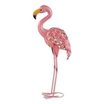 Decoração ao ar livre Flamingo Solar Garden Stake Zingz & Thingz Decoração ao ar livre Flamingo Solar Garden Stake Zingz & Thingz