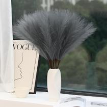 Decoração artificial de grama de pampas Wertuirk Grey 30 unidades - 60 cm Decoração artificial de grama de pampas Wertuirk Grey 30 unidades - 60 cm