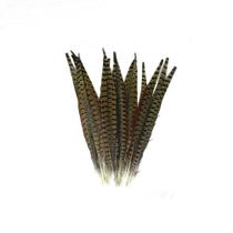 Decoração artificial de penas de faisão, 15 unidades, 30-35 cm, natural