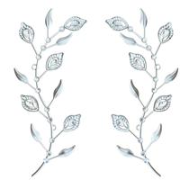 Decoração artística para pendurar na parede sxnzequnze Bling Metal Leaf Set