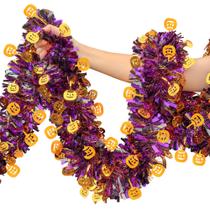 Decoração assustadora de abóbora com enfeites de Halloween Garland Watayo 16m Decoração assustadora de abóbora com enfeites de Halloween Garland Watayo 16m