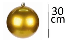 Decoração Bola De Natal Lisa Dourada 30cm - Unidade - Lynx