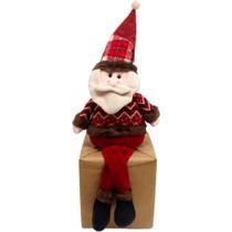Decoração Boneco Papai Noel Natalino Com Pernas Moles 60cm Decoração Boneco Papai Noel Natalino Com Pernas Moles 60cm