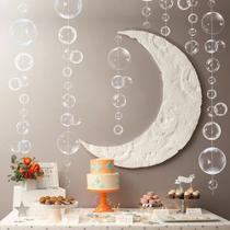 Decoração Bubble Garland XIAOMAN PVC transparente branco