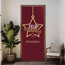 Decoração Capa Porta Feliz Natal Papai Noel Presépio Jesus