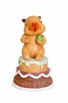 Decoração Capivara Bolo Marrom - 17cm - 1 UN - Tokdacasa Decoração Capivara Bolo Marrom - 17cm - 1 UN - Tokdacasa
