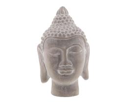Decoração Concreto Buddha Cabeça Cinza Lyor