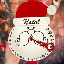 Decoração Contagem para o Natal em MDF - Artesanal e Durável