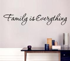 Decoração Corredor Adesivo Frase Família Inglês 60x11cm