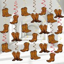 Decoração de 60 peças para festa temática Hanging Swirls West Cowboy