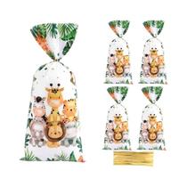 Decoração De Aniversário Safari Animais Da Selva, Sacolas De Doces, Suprimentos Para Festa Wild One Decoração De Aniversário Safari Animais Da Selva, Sacolas De Doces, Suprimentos Para Festa Wild One