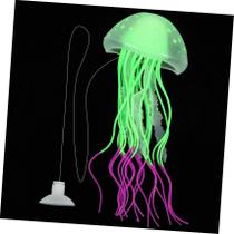 Decoração de aquário Beavorty Simulated Fluorescente Medusa