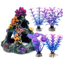 Decoração de Aquário GSD Coral Reef Mountain - Conjunto com 1 Peça