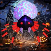 Decoração de aranha inflável de Halloween GOOSH 8 pés com luz