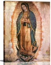 Decoração de arte de parede em tela Nossa Senhora de Guadalupe Virgem Maria