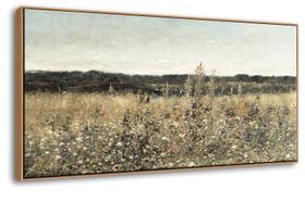 Decoração de arte de parede emoldurada DJSYLIFE Vintage Wildflower 50x100cm