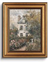 Decoração de arte de parede YOYIAXT Vintage Cottage Rose Garden 20x25cm