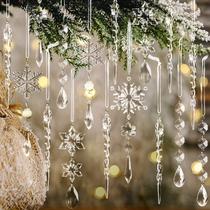 Decoração de árvore de Natal, enfeites de cristal, 18 peças OumuaMua Decoração de árvore de Natal, enfeites de cristal, 18 peças OumuaMua