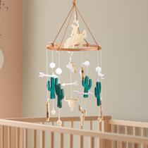 Decoração de berçário Baby Mobile Hollowfly Western Cowboy Wood