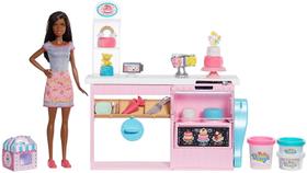 Decoração de Bolo Barbie, Playset Ilha de Cozimento, Crianças 4-7 anos