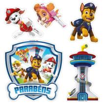 Decoração De Bolo Cenário Patrulha Canina 5 Un - Regina Decoração De Bolo Cenário Patrulha Canina 5 Un - Regina