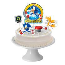Decoração de Bolo - Cenário Sonic - 5 unidades - Regina - Rizzo Decoração de Bolo - Cenário Sonic - 5 unidades - Regina - Rizzo