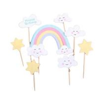 Decoração De Bolo De Unicórnio Arco-Íris Para Aniversário De Crianças, Chá De Bebê, Festa De Menina, Decoração De Bolo De Unicórnio Arco-Íris Para Aniversário De Crianças, Chá De Bebê, Festa De Menina,