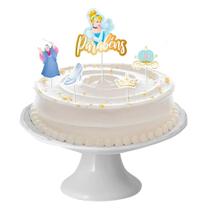 Decoração De Bolo Princesa Cinderela Topos De Bolo 5Un