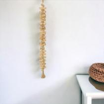 Decoração de borla de barra de madeira suspensa Cheung's Small Handmade Decoração de borla de barra de madeira suspensa Cheung's Small Handmade