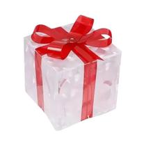Decoração De Caixa De Presente De Natal Iluminada Com Laço, Luz Externa Para O Natal E Ano Novo, Decoração De Caixa De Presente De Natal Iluminada Com Laço, Luz Externa Para O Natal E Ano Novo,