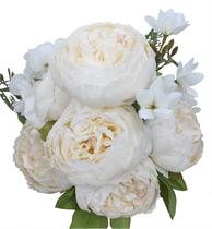 Decoração de casamento vintage de flores artificiais Duovlo Peony Silk