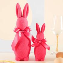 Decoração de coelhinho da Páscoa Amanman, 2 peças de rosa vermelha fofa para casa Decoração de coelhinho da Páscoa Amanman, 2 peças de rosa vermelha fofa para casa