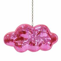 Decoração de discoteca suspensa MFGDISCO rosa em forma de nuvem Decoração de discoteca suspensa MFGDISCO rosa em forma de nuvem