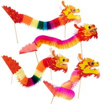 Decoração de dragão de papel de ano novo chinês Biubee 8 unidades Decoração de dragão de papel de ano novo chinês Biubee 8 unidades
