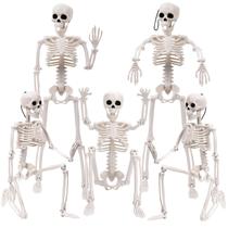 Decoração de esqueleto de Halloween XIMISHOP 5 peças de 40 cm de corpo inteiro