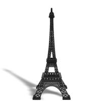 Decoração de estátua: Torre Eiffel, liga metálica de 15 cm, allgala, preta Decoração de estátua: Torre Eiffel, liga metálica de 15 cm, allgala, preta