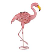 Decoração de exterior Flamingo Solar Garden Stake Zingz & Thingz