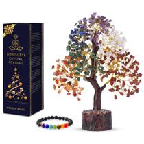 Decoração de Feng Shui da Árvore da Vida de Crystal Tree Seven Chakra Decoração de Feng Shui da Árvore da Vida de Crystal Tree Seven Chakra