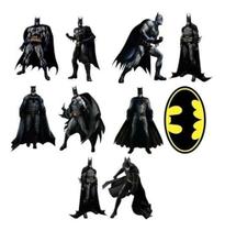 Decoração De Festa Batman - 10 Displays De 20cm Totens