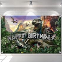 Decoração de Festa de Aniversário com Pano de Fundo de Dinossauro Avezano
