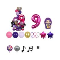 Decoração De Festa De Aniversário K Pop Demon Hunters Balões Huntrix Rumi Mira Zoey Presente De