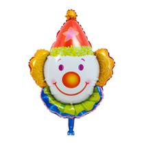 Decoração de festa de brinquedo infantil Clown Balloon Mylar 79x63cm